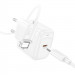 СЗУ Hoco CS53A Surplus PD25W (1USB-C) + кабель Type-C to Lightning (White) в магазине vchehle.ua