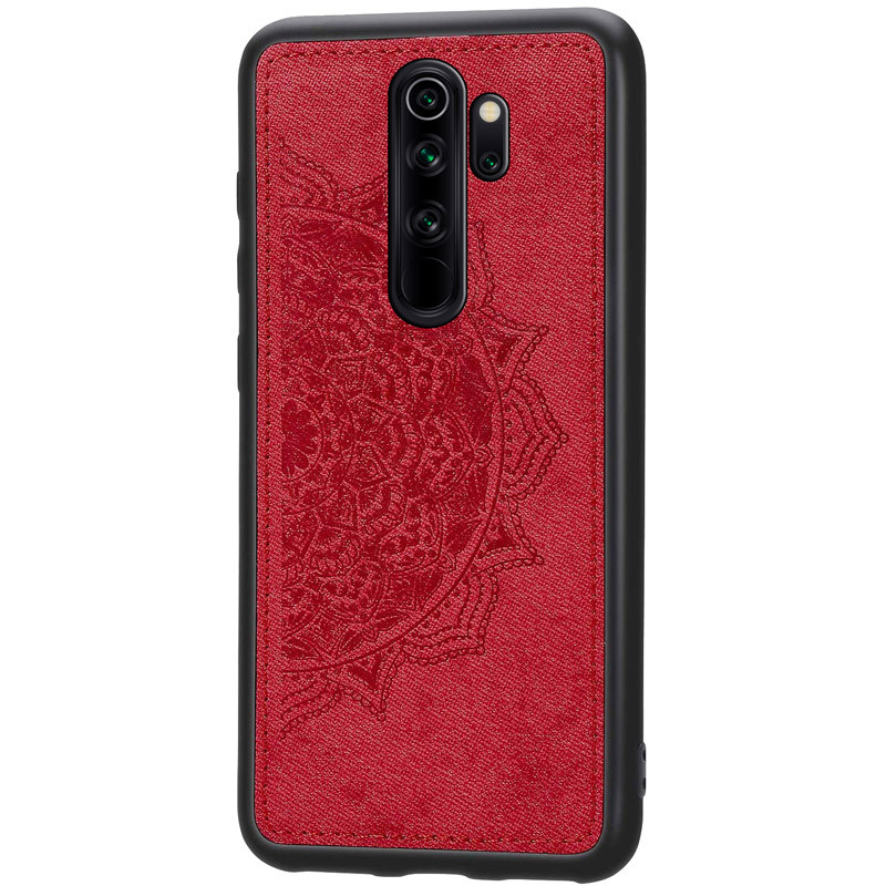 

TPU+Textile чехол Mandala с 3D тиснением для Xiaomi Redmi Note 8 Pro (Красный) 768768