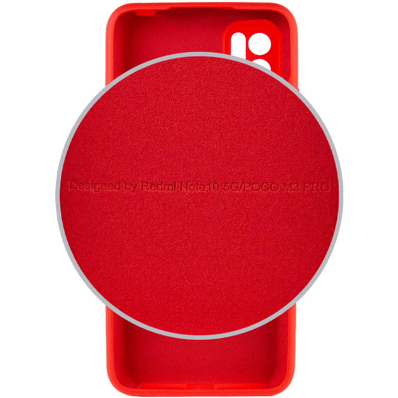 Фото Чехол Silicone Cover Full Camera (AA) для Xiaomi Redmi Note 10 5G / Poco M3 Pro (Красный / Red) в магазине vchehle.ua