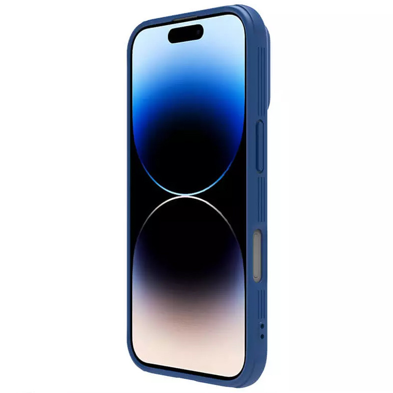 Карбоновая накладка Nillkin CamShield Pro для Apple iPhone 16 (6.1") (Blue) в магазине vchehle.ua