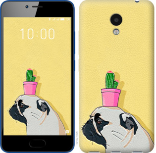 

Чехол Мопс с кактусом для Meizu M5c 795660