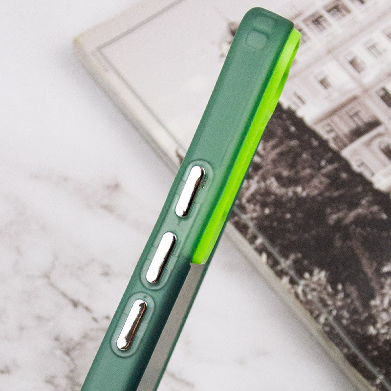 Купить TPU+PC чехол Magic glow with protective edge для Samsung Galaxy S22+ (Green) на vchehle.ua