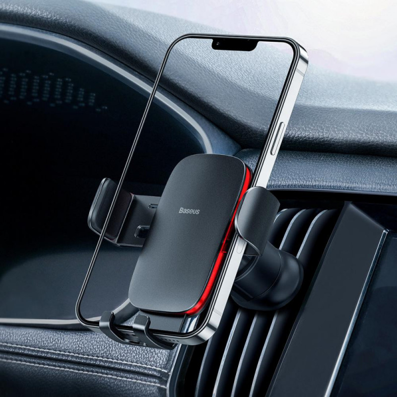 Купить Автодержатель Baseus Metal Age 2 Gravity Car Mount (Air Outlet Version) (SUJS00001) (Black) на vchehle.ua