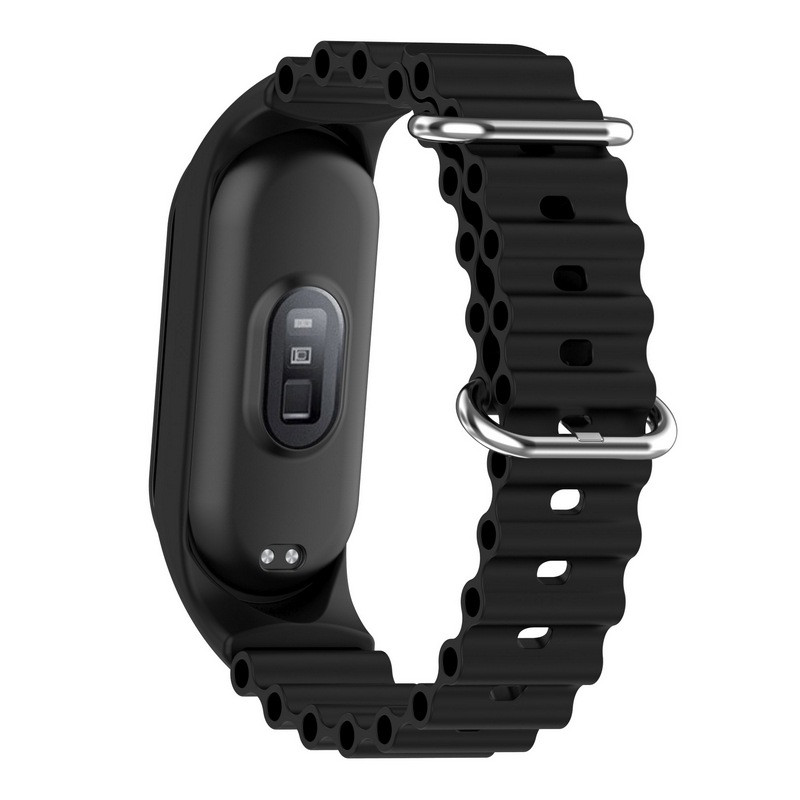 Фото Ремінець Ocean Band для Xiaomi Mi Band 9/8 (Чорний / Black) в маназині vchehle.ua