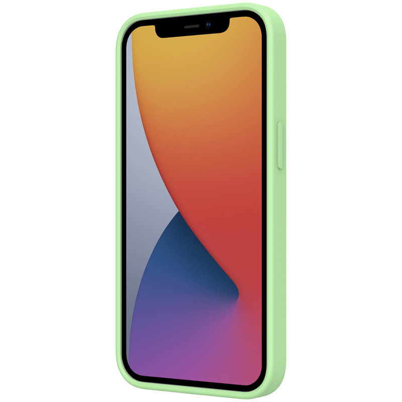 Силіконова накладка Nillkin Camshield Silky Magnetic на Apple iPhone 13 Pro Max (6.7") (М'ятний) в магазині vchehle.ua