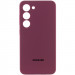 Чехол Silicone Cover Lakshmi Full Camera (AAA) with Logo для Samsung Galaxy S24+ (Бордовый / Plum)