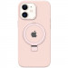 Чехол Silicone Case Full Protective with Ring для Apple iPhone 11 (6.1") (Pink)