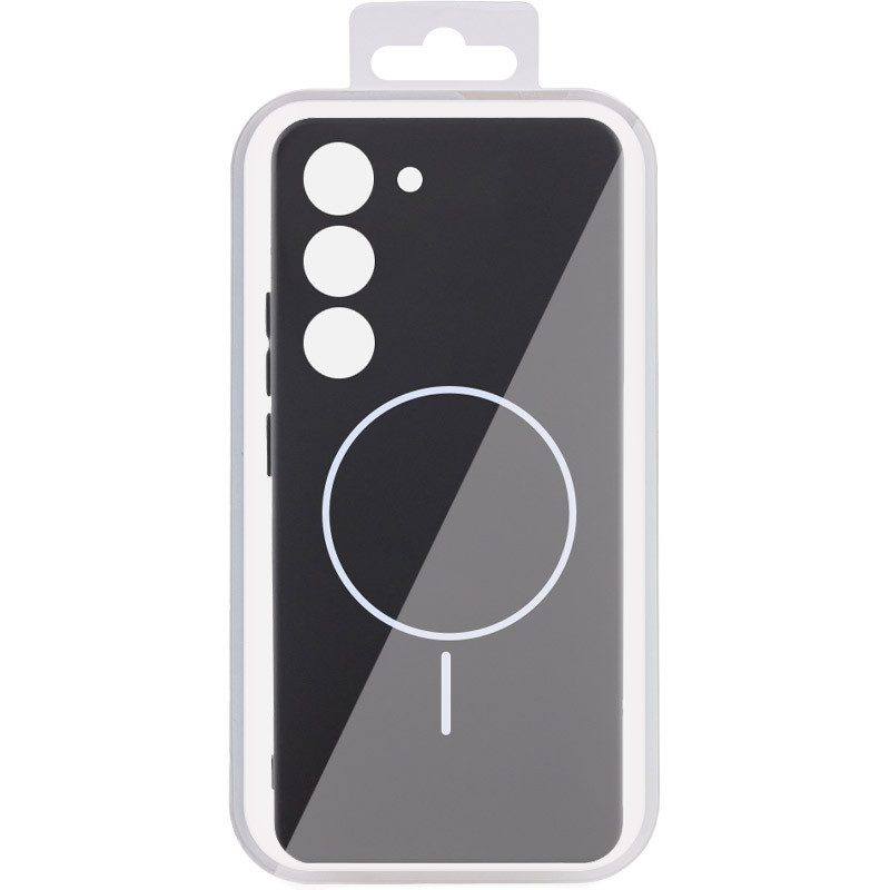 Чехол Silicone Cover Lakshmi Full Camera (AA) with MagFit для Samsung Galaxy S23 (Черный / Black) в магазине vchehle.ua