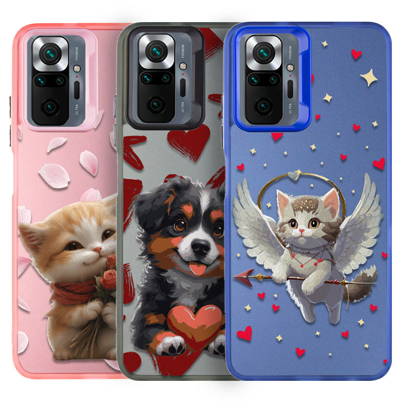 TPU+PC чехол TakiTaki Love magic glow для Xiaomi Redmi Note 10 Pro / 10 Pro Max