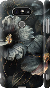 Чохол Чорні квіти для LG  H845 G5se