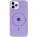 Фото Чохол Silicone Case Full Protective (AA) with Magnetic Safe на Apple iPhone 12 Pro Max (6.7") (Бузковий / Dasheen) на vchehle.ua