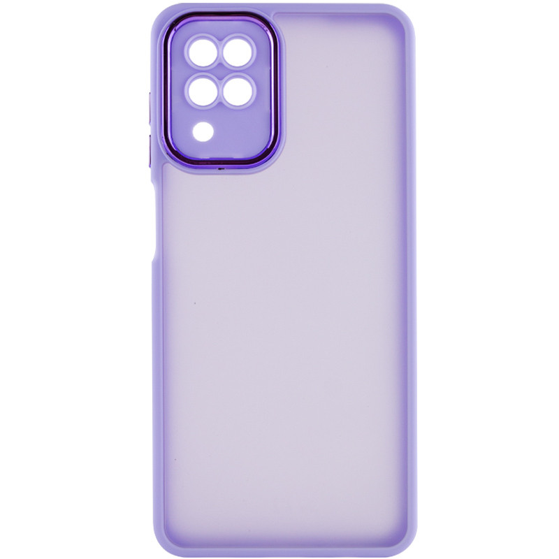 Фото TPU+PC чехол Accent для Samsung Galaxy A12 (White / Purple) на vchehle.ua