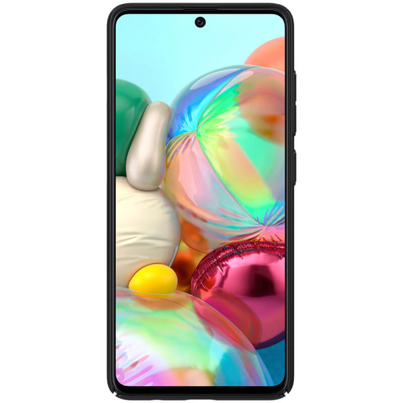 Фото Карбонова накладка Nillkin Camshield (шторка на камеру) на Samsung Galaxy A71 (Чорний / Black) на vchehle.ua