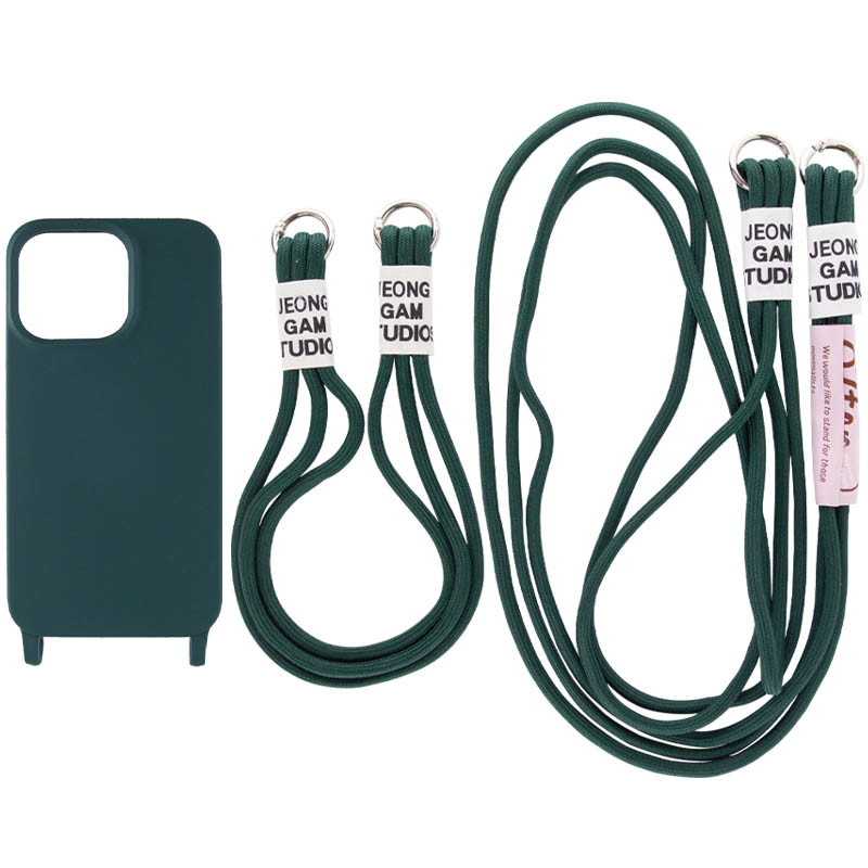 Чехол TPU two straps California для Apple iPhone 11 Pro (5.8") (Зеленый / Forest green)