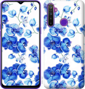 

Чехол Голубые орхидеи для Realme 5 920708