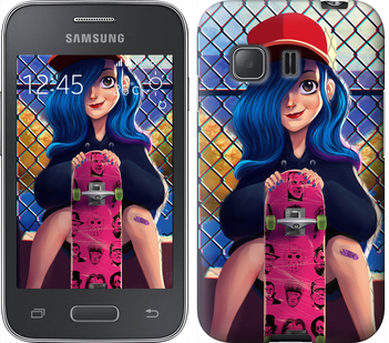 

Чехол Прикольная девочка со скейтбордом для Samsung Galaxy Young 2 G130h 618148