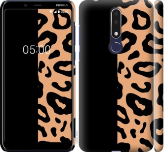 Чехол Пятна леопарда для Nokia 3.1 Plus