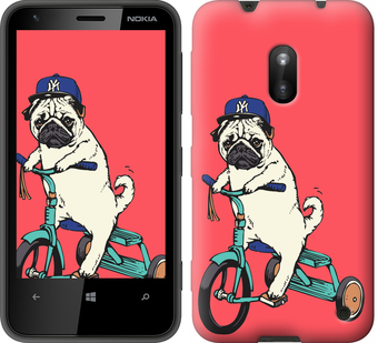 

Чохол Мопс на велосипеді на Nokia 6 87842