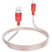 Дата кабель Hoco X99 Crystal Junction USB to Lightning (1.2m) (Red) в магазині vchehle.ua