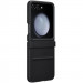 Фото Шкіряний чохол Leather Case (AAA) на Samsung Galaxy Z Flip6 (Black) на vchehle.ua