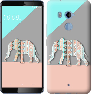 

Чохол Візерунчастий слон на HTC U11 Plus 605372
