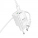 МЗП Hoco C149A Charm PD30W+QC3.0 (1USB-A/1C) + кабель Type-C to Lightning (White) в магазині vchehle.ua