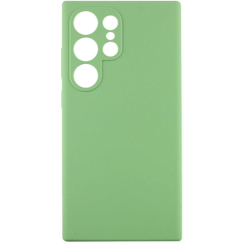 Чохол Silicone Cover Lakshmi Full Camera (AAA) на Samsung Galaxy S24 Ultra (М'ятний / Mint)