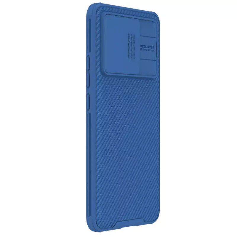 Фото Карбоновая накладка Nillkin CamShield Pro для Xiaomi Redmi K60 Ultra / 13T / 13T Pro (Blue) на vchehle.ua