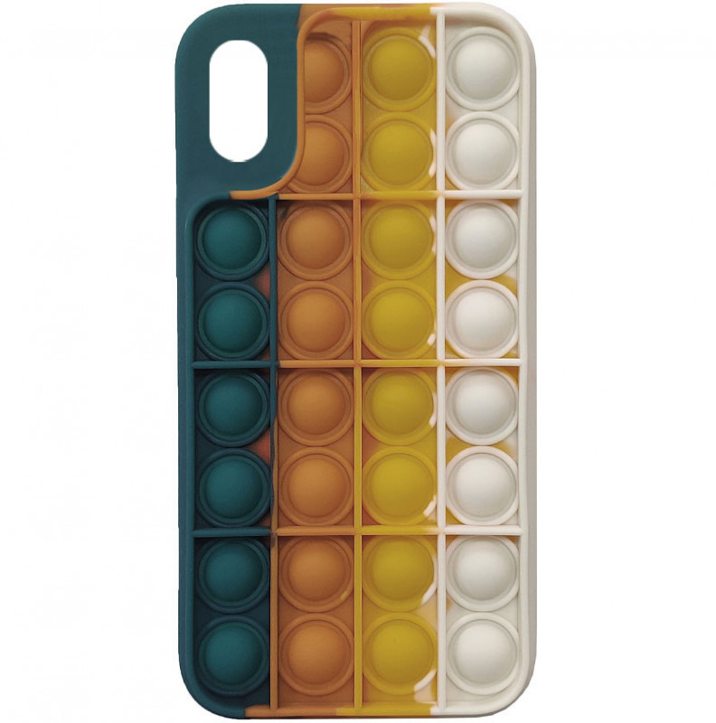 

Cиликоновый 3D чехол-антистресс Pop it для Apple iPhone XS Max (6.5") (4) 1160281