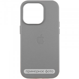 Шкіряний чохол Leather Case (AAA) with MagSafe на Apple iPhone 16e (6.1")