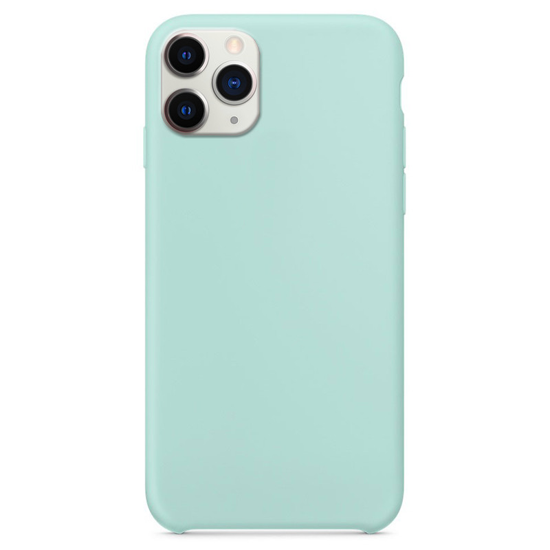 Чехол Silicone Case without Logo (AA) для Apple iPhone 11 Pro (5.8") (Голубой / Marine Green)