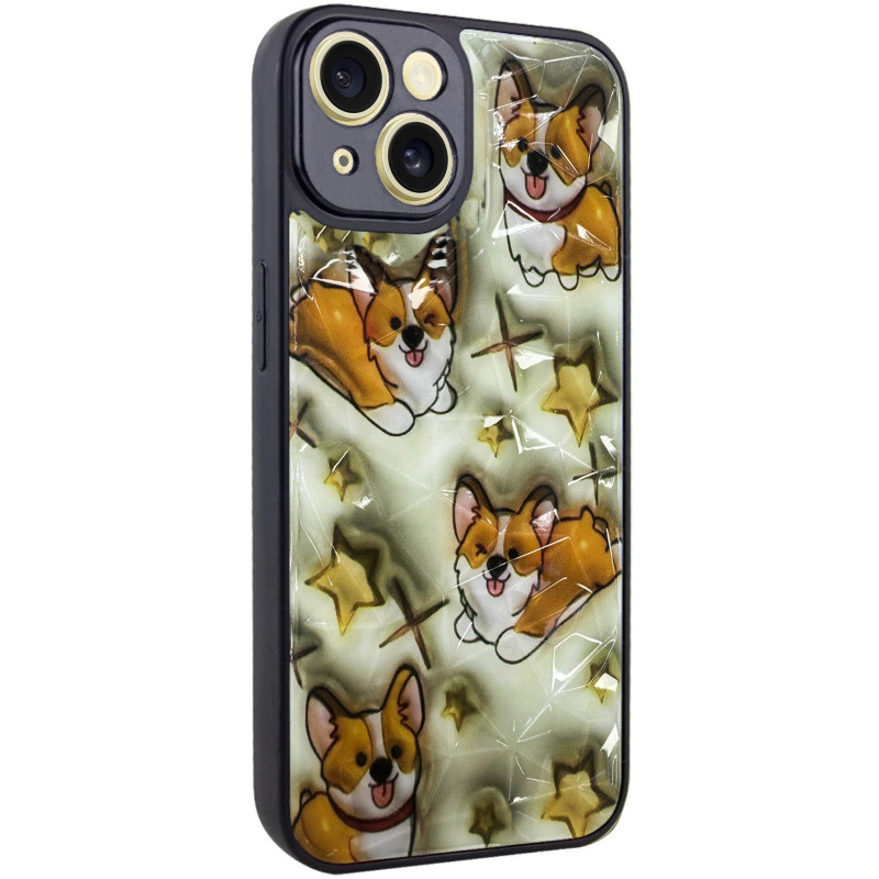 TPU+PC чехол Prisma Plushie для Apple iPhone 14 (6.1") (Corgi)