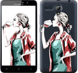

Чехол Девушка с бокалом для Lenovo A616 841466