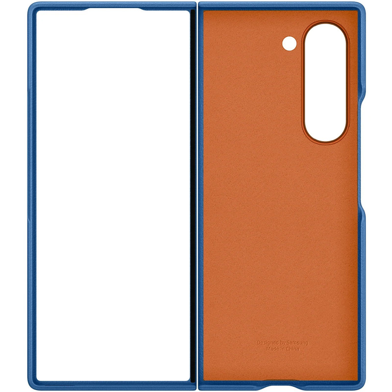 Купить Кожаный чехол Leather Case (AAA) для Samsung Galaxy Z Fold6 (Navy) на vchehle.ua