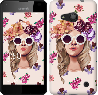 

Чехол Девушка с цветами v2 для Microsoft Lumia 550 190492