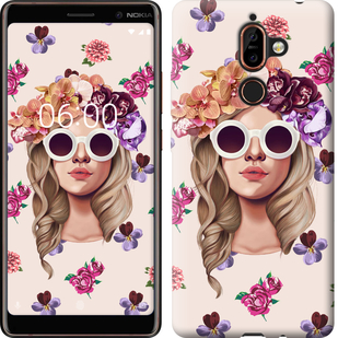 

Чохол Дівчина з квітами v2 на Nokia 7 Plus 612340