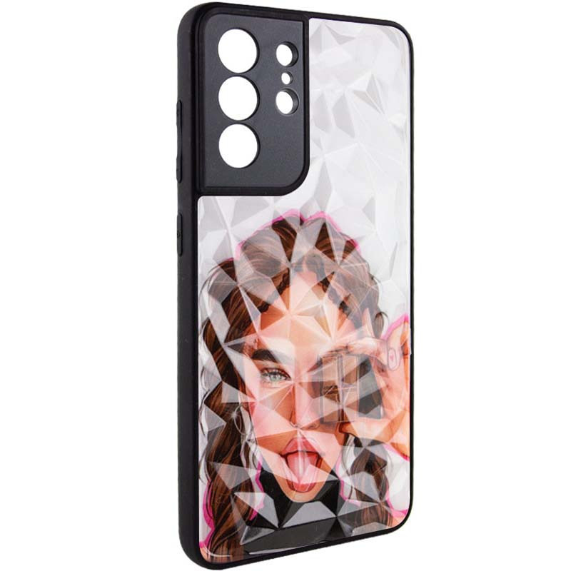 TPU+PC чохол Prisma Ladies на Samsung Galaxy S22 Ultra (Chocolate)