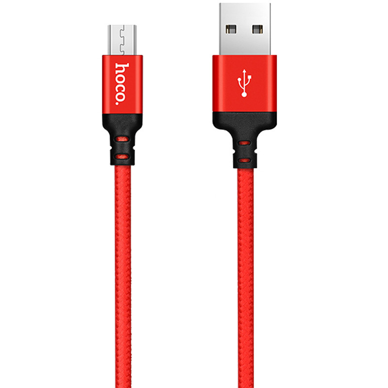 Дата кабель Hoco X14 Times Speed USB to MicroUSB (1m) (Червоний)