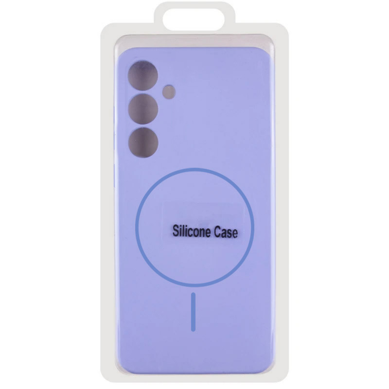 Купити Чохол Silicone Cover Lakshmi Full Camera (AA) with MagFit на Samsung Galaxy S24 (Бузковий / Dasheen) на vchehle.ua