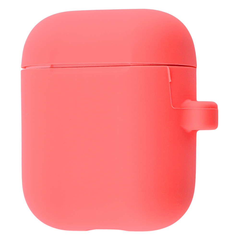 Silicone Case Slim with Carbine for AirPods (Розовый)