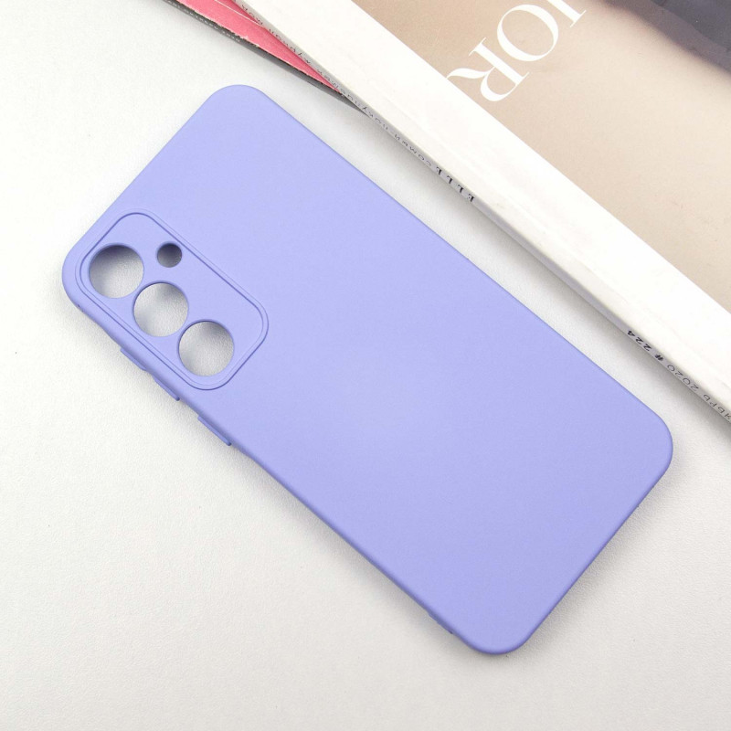 Фото Чохол Silicone Cover Lakshmi Full Camera (A) на Samsung Galaxy A55 (Бузковий / Dasheen) на vchehle.ua