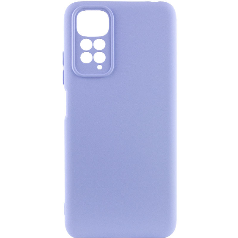Чехол Silicone Cover Lakshmi Full Camera (AA) для Xiaomi Redmi Note 11 (Global) / Note 11S (Сиреневый / Dasheen)
