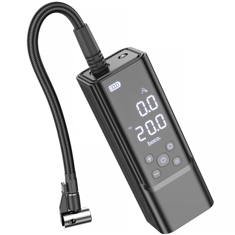 Фото Автомобільний насос Hoco ZP7 Maddy Smart (5000 mAh) (Black) в маназині vchehle.ua