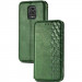 Фото Шкіряний чохол-книжка GETMAN Cubic (PU) на Xiaomi Redmi Note 9s / Note 9 Pro / Note 9 Pro Max (Зелений) в маназині vchehle.ua