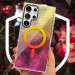 Купить Чехол TPU Shiny Mountain (MagFit) для Samsung Galaxy S24 Ultra (Yellow / Pink) на vchehle.ua