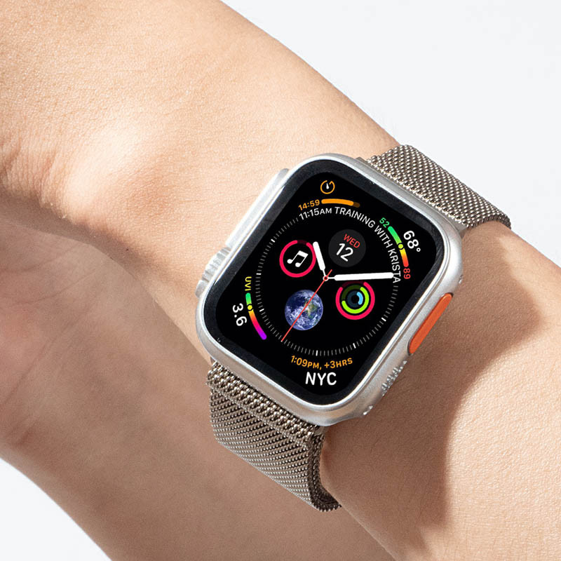 Фото Ремешок Milanese Loop New Design для Apple Watch 38/40/41/42mm(ser.10) (Starlight) на vchehle.ua