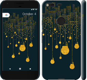 

Чехол Иллюстрация ночного города для Google Pixel XL 592574