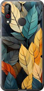 

Чохол Кольорове листя на LG W30 1629848