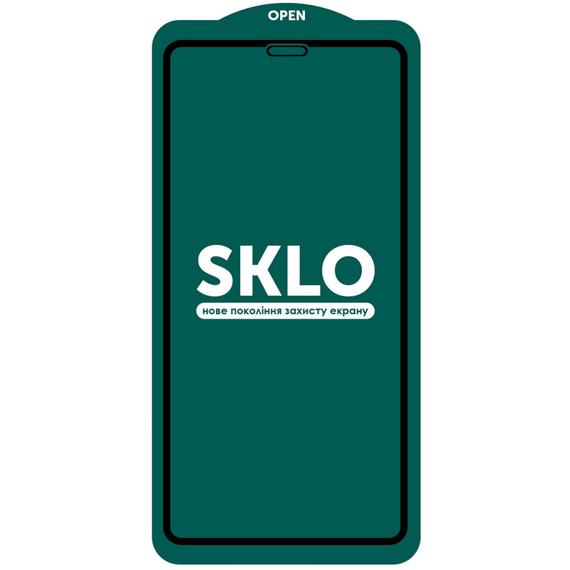 Фото Защитное стекло SKLO 5D для Apple iPhone 12 Pro / 12 (6.1") (Черный) на vchehle.ua