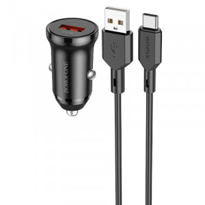 АЗУ Borofone BZ18 QC3.0 (1USB-A) + кабель USB to Type-C